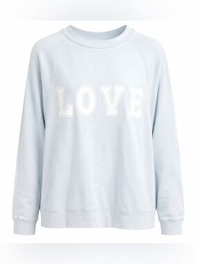 Brunette the Label x Jillian Harris Light Blue LOVE Crewneck Sweatshirt S/M